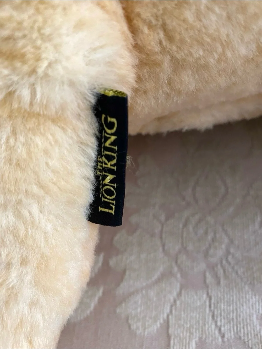Disney Plush Tan Lion Cub Dog Toy with Green Eyes (Good)